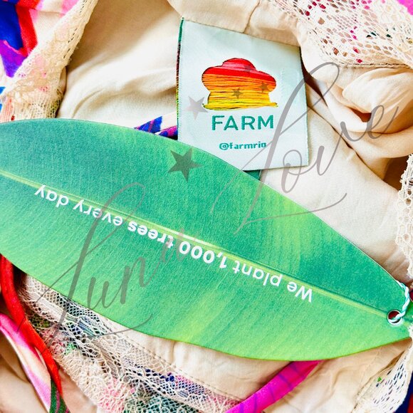 FARM RIO Fairies Sand Slip Midi Dress NWT - Picture 11 of 12